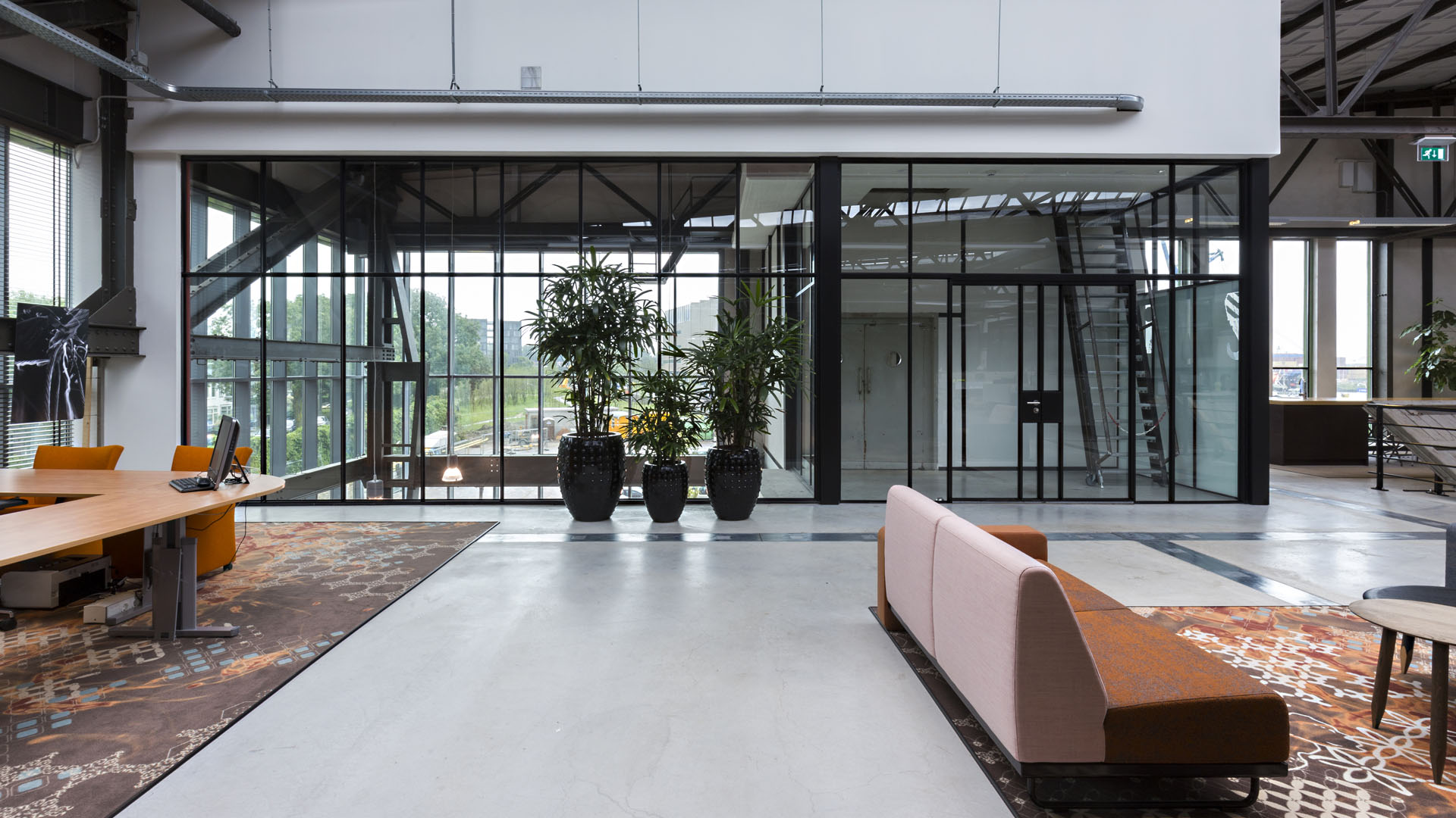 Steel glass partitions by MHB in RDM werf, Rotterdam, The Netherlands
